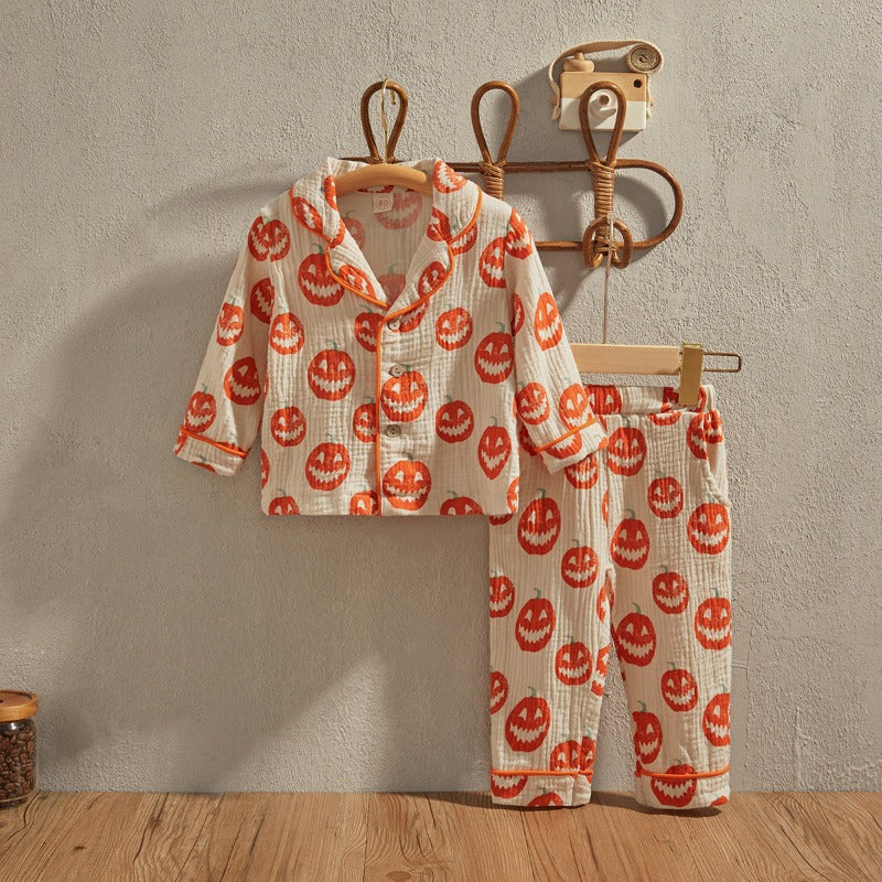 Front Pocket Lapel Tops And Pants Set-Cozy Stroller