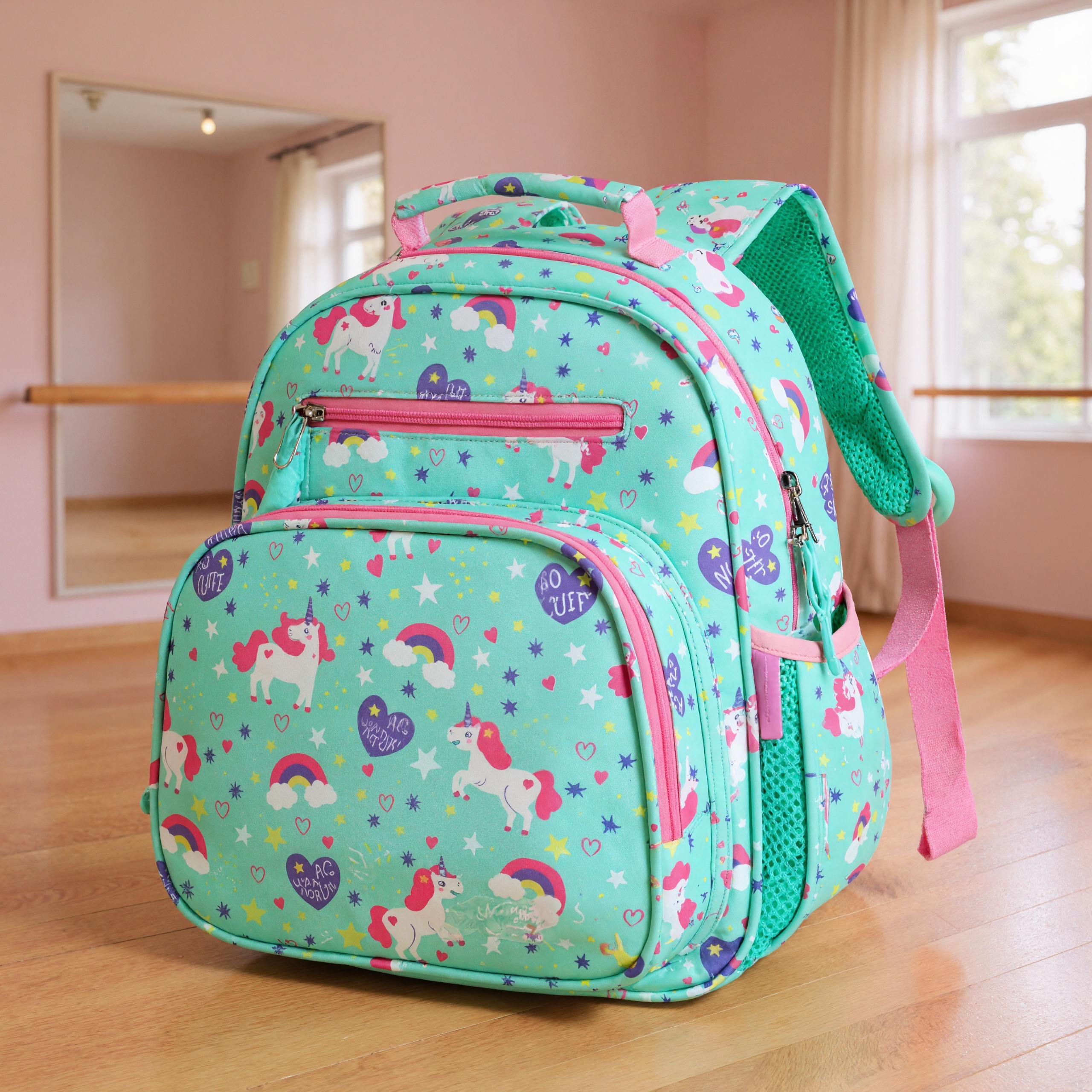 Colorful Printed Backpack For Girls