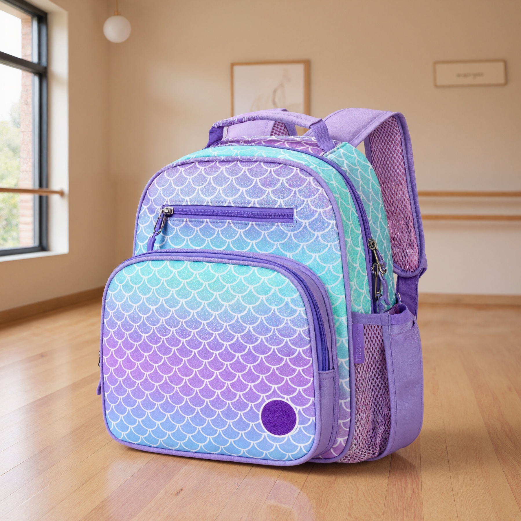 Colorful Printed Backpack For Girls
