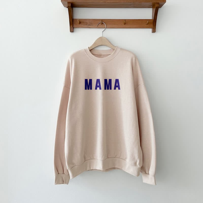 Mama Printed Sweatshirt Set-Cozy Stroller