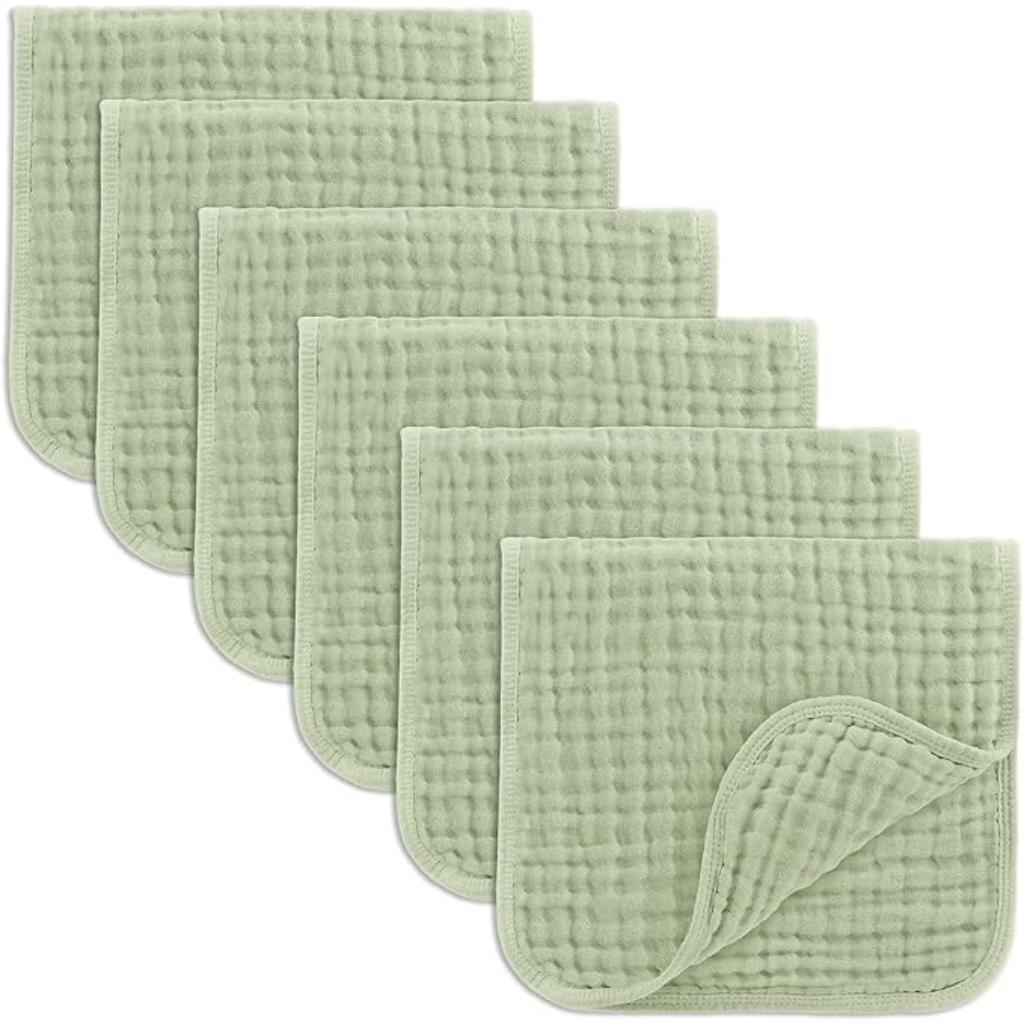 Baby Washcloths Square Towels With Soft Cotton Muslin Set-Cozy Stroller