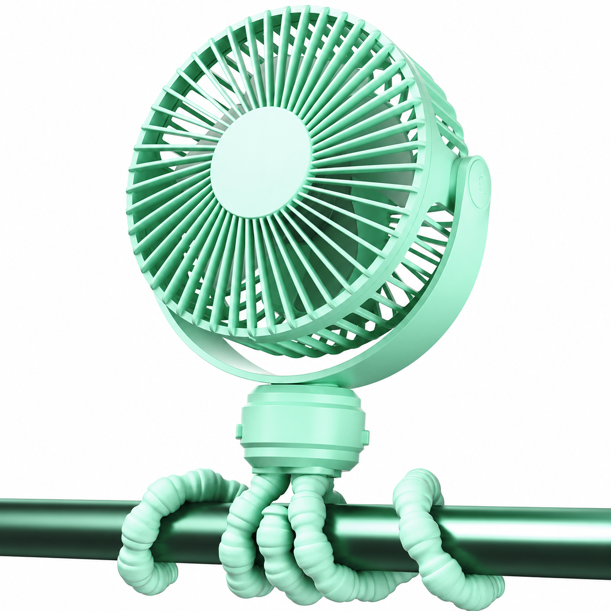 Portable Clip On Stroller Fan With Flexible Tripod For Travel