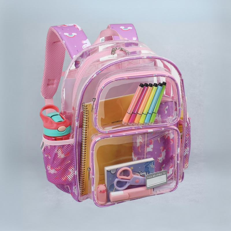 1 Pack Clear Backpack for Kids