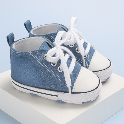 Unisex Baby Girls Boys Canvas High Top Shoes