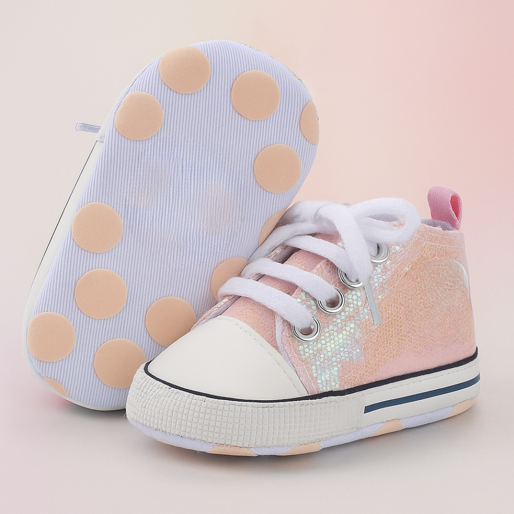 Baby Girls Boys Canvas High Top Shoes