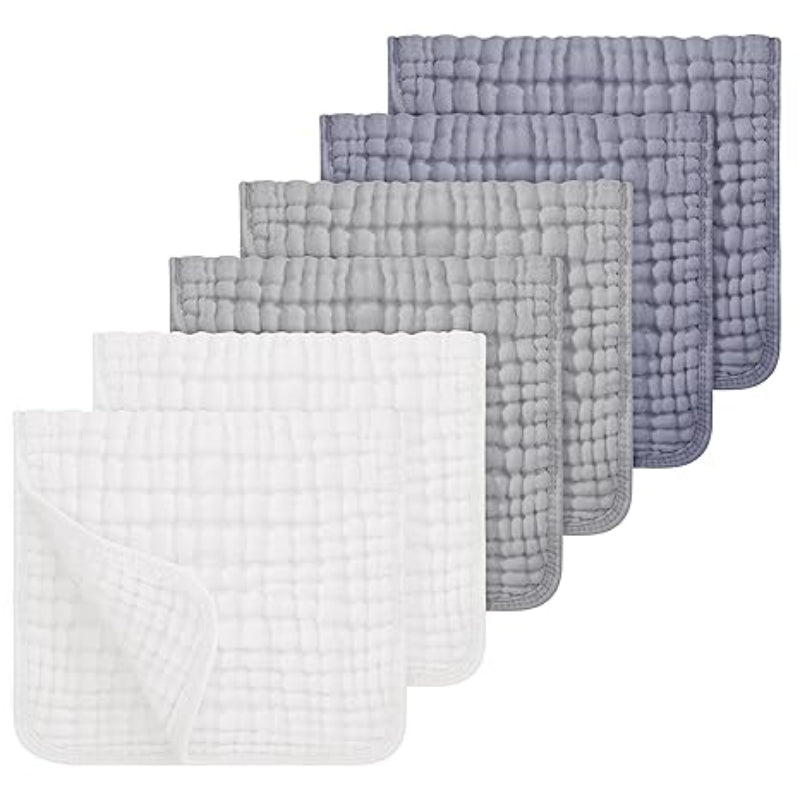 Muslin Cotton Cloths For Baby Essentials Pack Of 6-Cozy Stroller