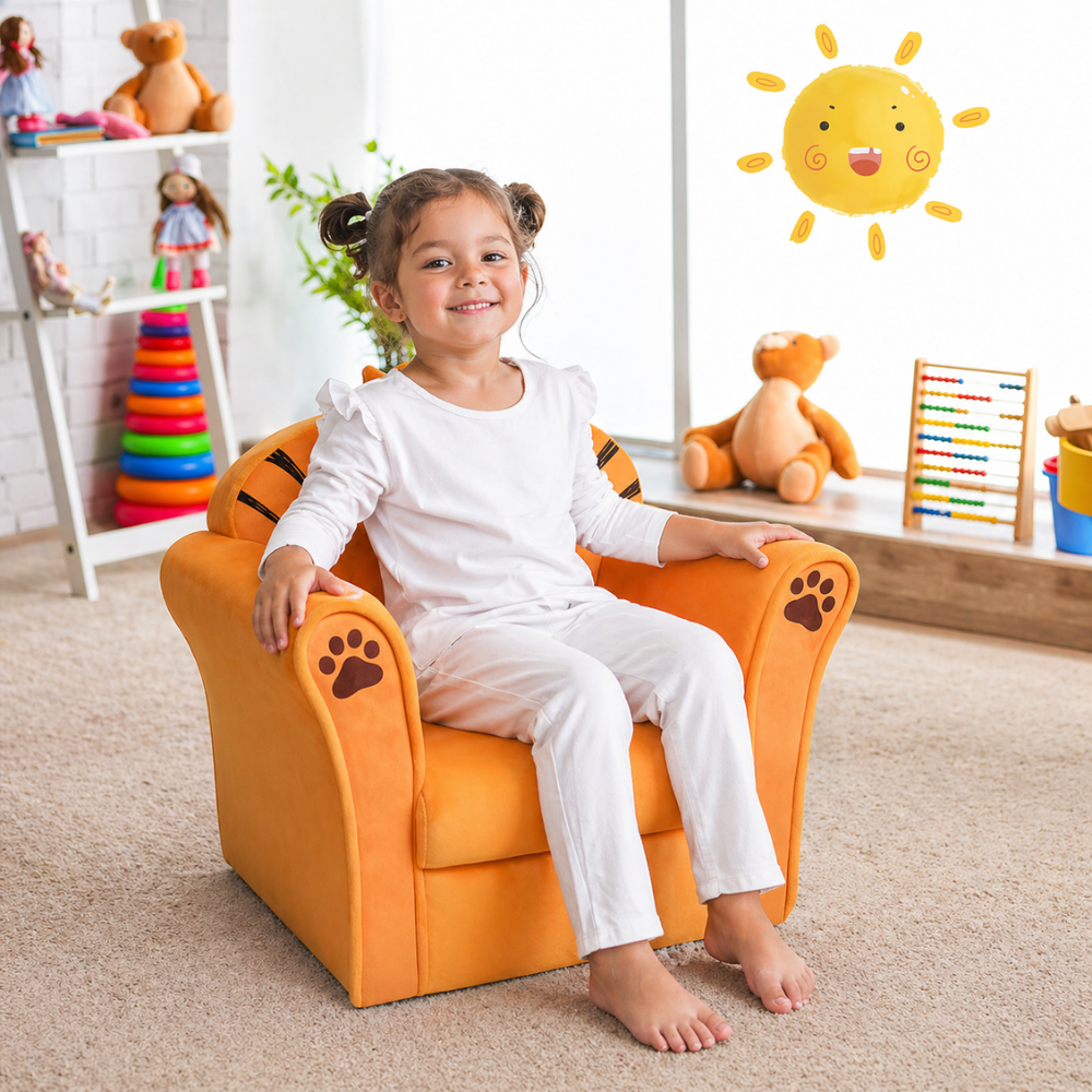 Kids Cat Astronaut Lion Synthetic Fake Animal Elephant Sofa Armrest