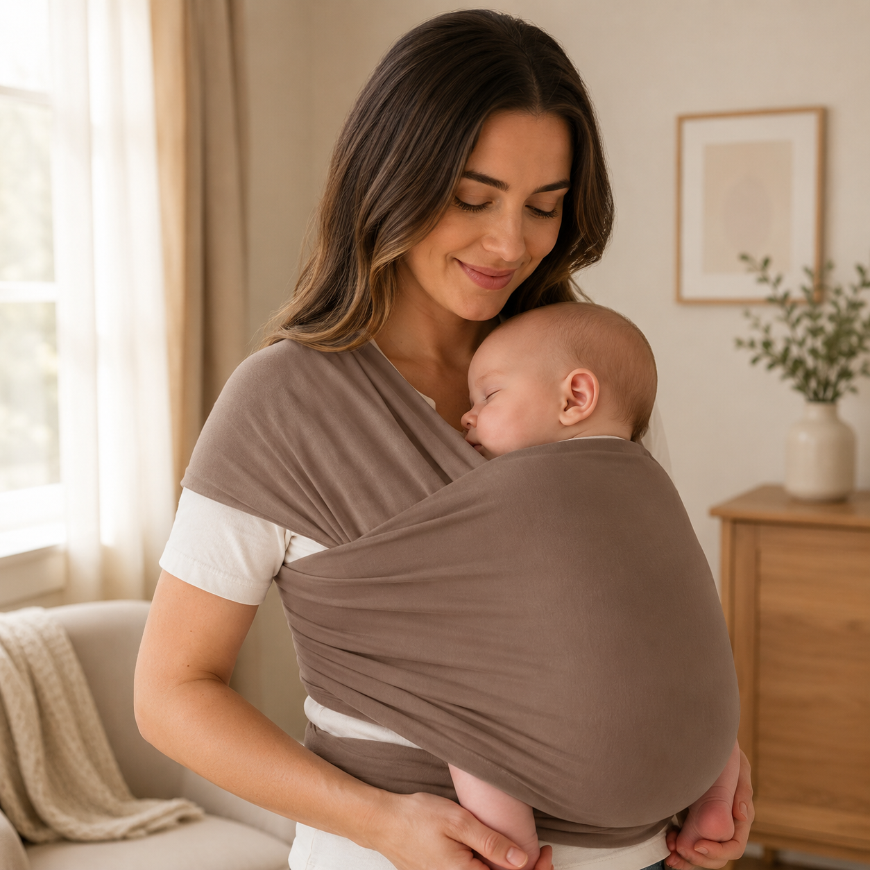 All In One Baby Wrap Carrier Sling For Infants And Toddlers Travel