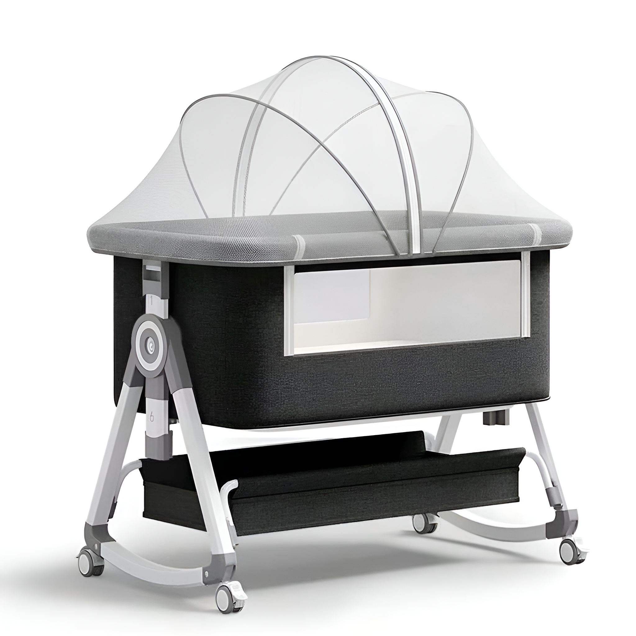 Portable Baby Bassinet And Bedside Sleeper With Rocking Mode For Newborn