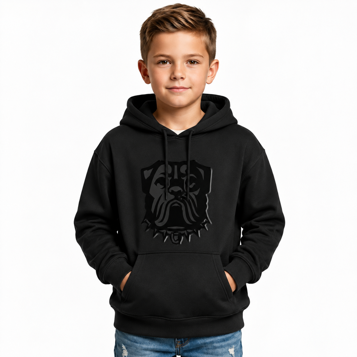Cleveland Browns Bulldog Graphic Hooded Sweatshirt For Kids