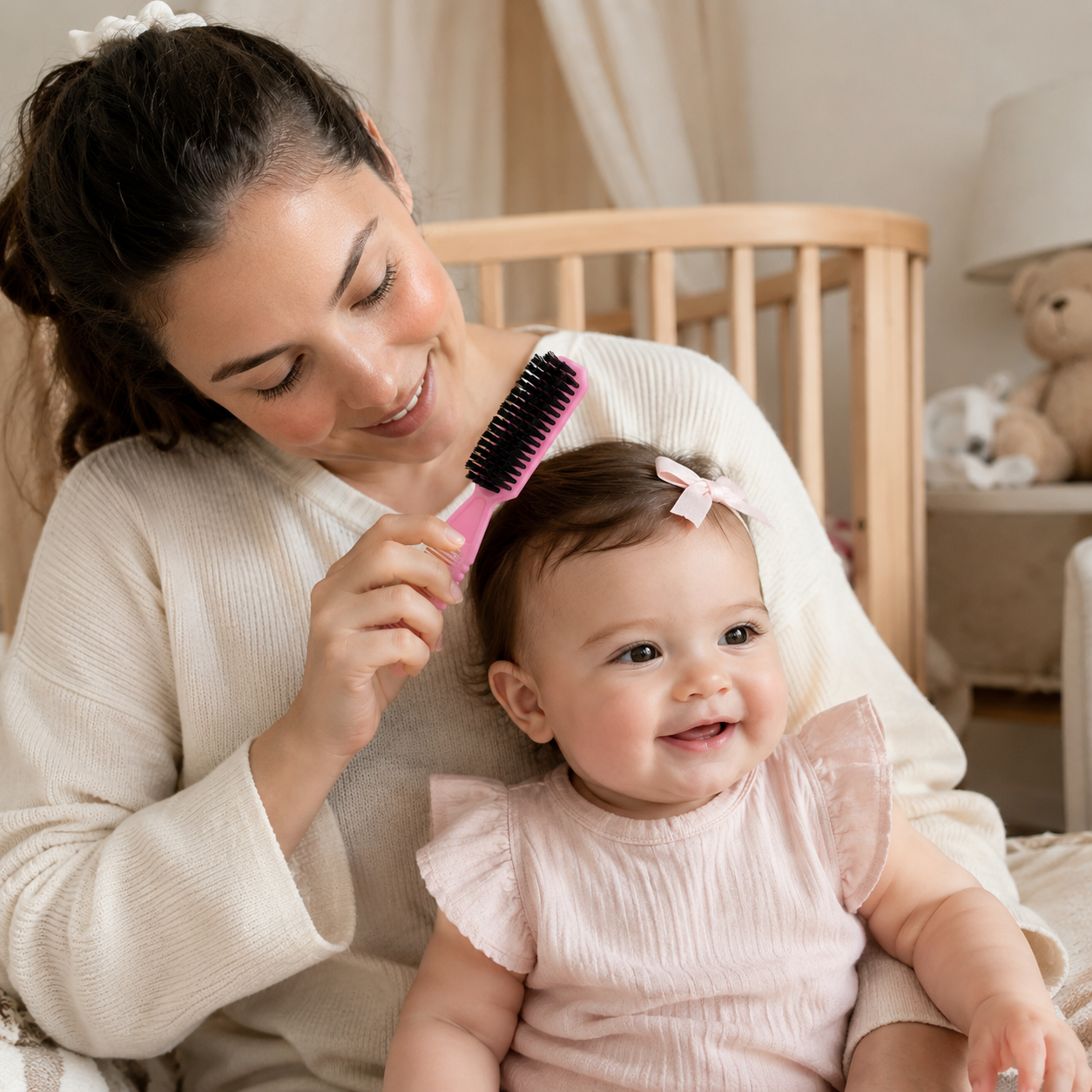 2 In 1 Double Sided Hair Brush And Comb For Babies And Kids