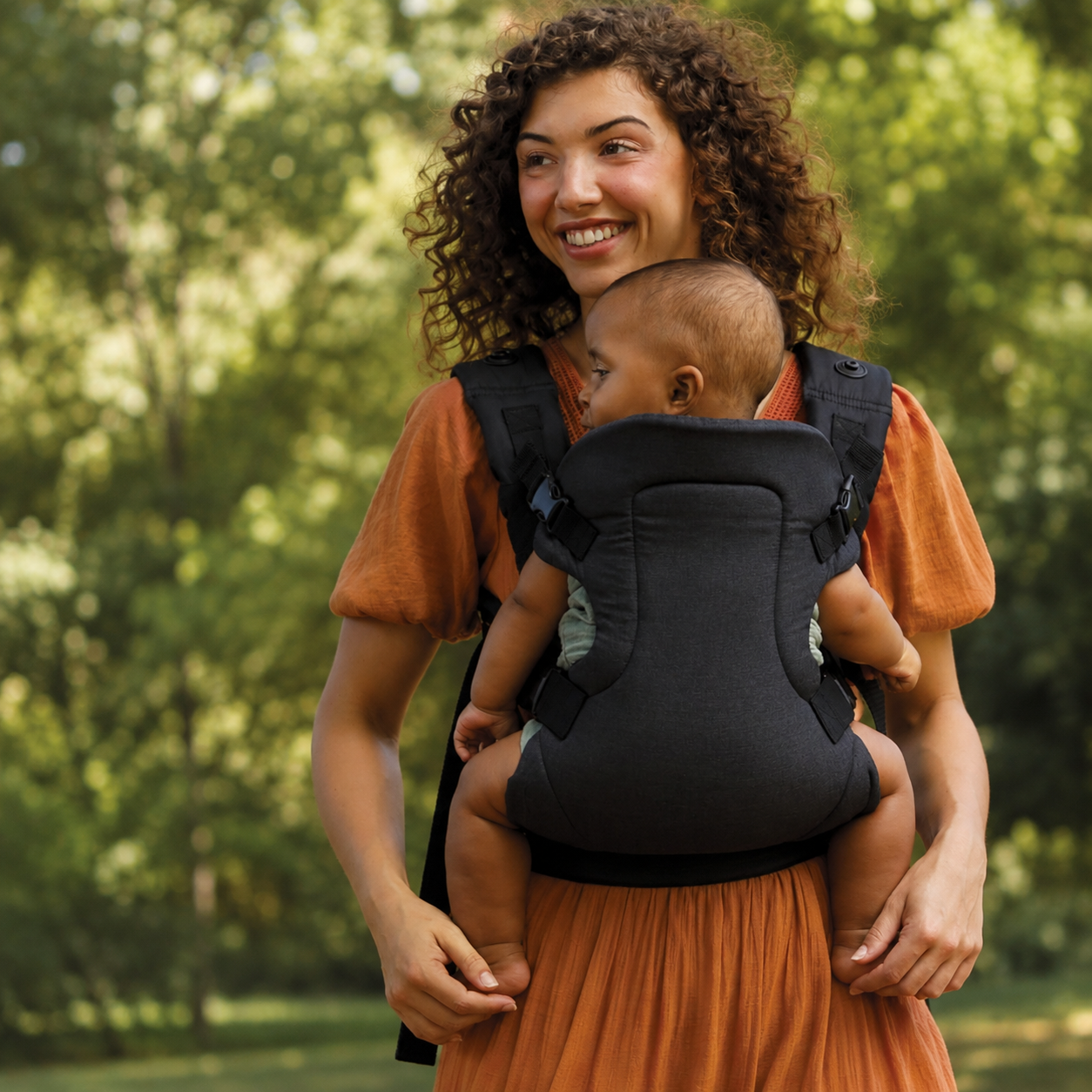 4 In 1 Baby Carrier With Lumbar Support For Infants And Toddlers Use