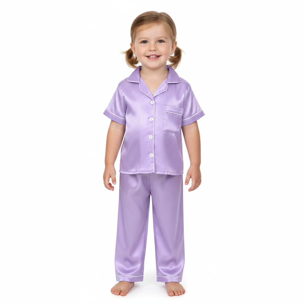 Three Piece Casual Pajama Set For Girls