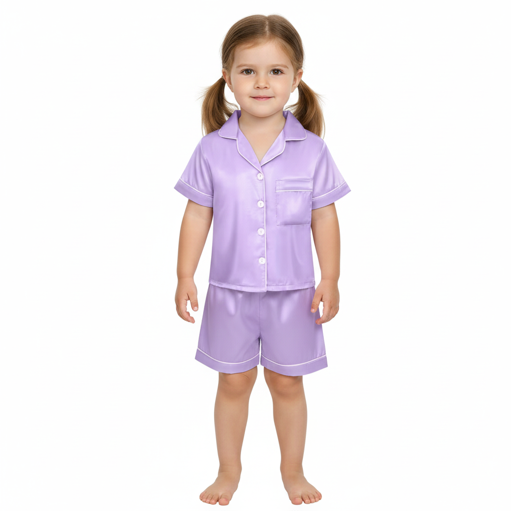 Three Piece Casual Pajama Set For Girls