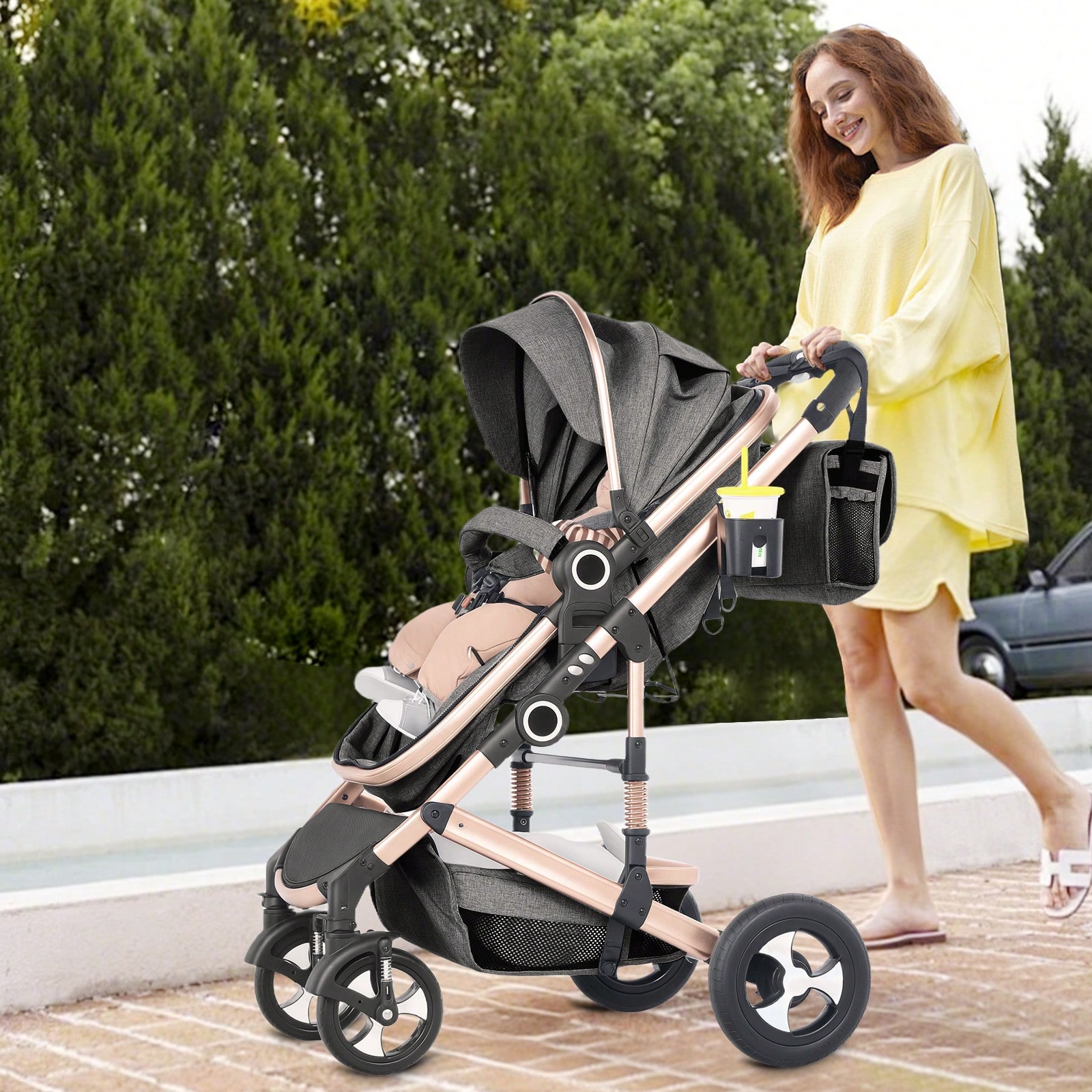 Todefull Dual Mode Reversible Bassinet Stroller