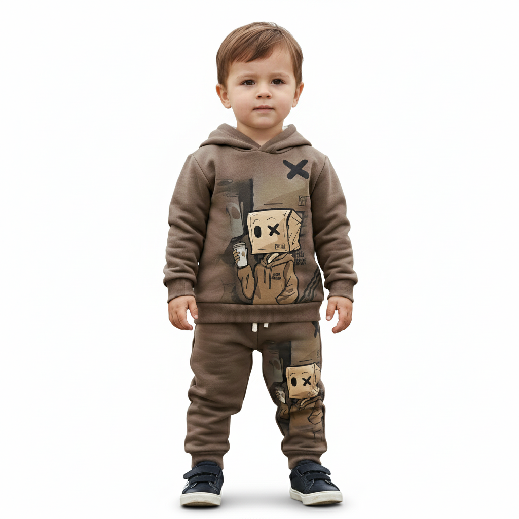 Good Boy Graphic 3D Print Hoodie And Joggers