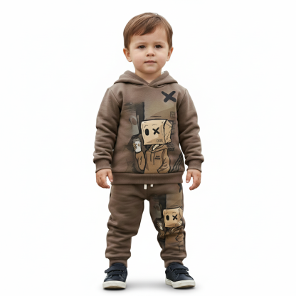 Good Boy Graphic 3D Print Hoodie And Joggers