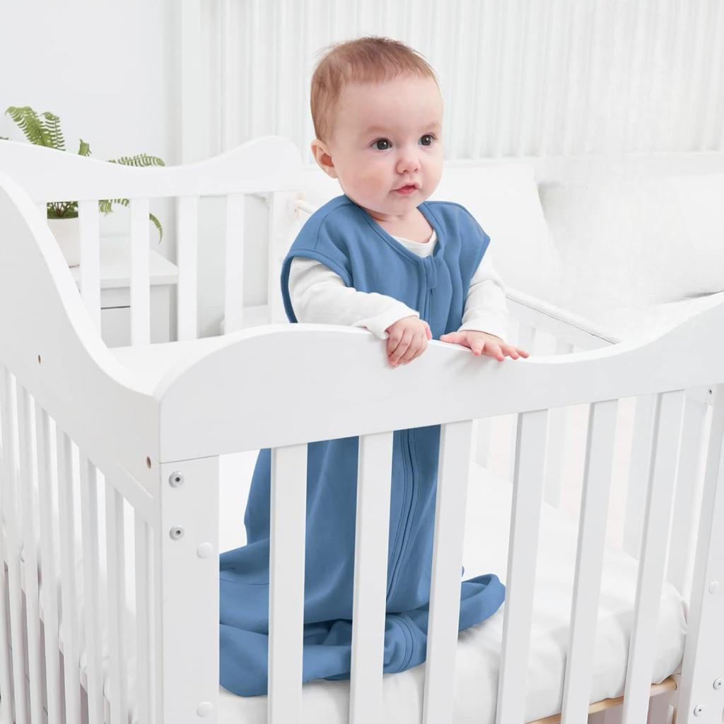 3 Pack Sleeveless Baby Sleep Sacks With Zipper 0.5 TOG-Cozy Stroller