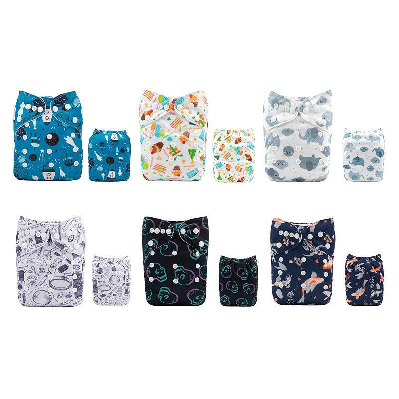 Reusable Charcoal Bamboo Diapers-Cozy Stroller