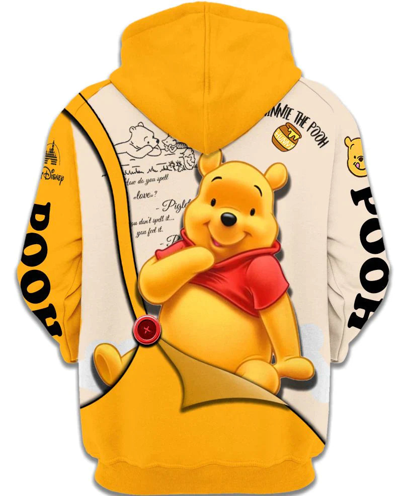 Children Adorable Winnie The Pooh Zip Up Hoodie-Cozy Stroller