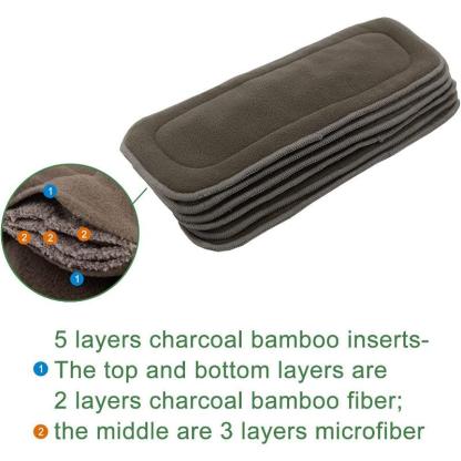 Charcoal Bamboo Diaper Insert-Cozy Stroller