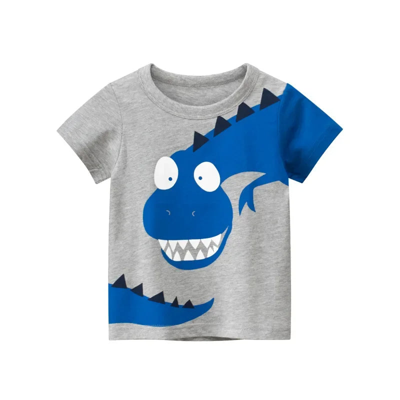 Animal Printed Tshirt For Kids-Cozy Stroller