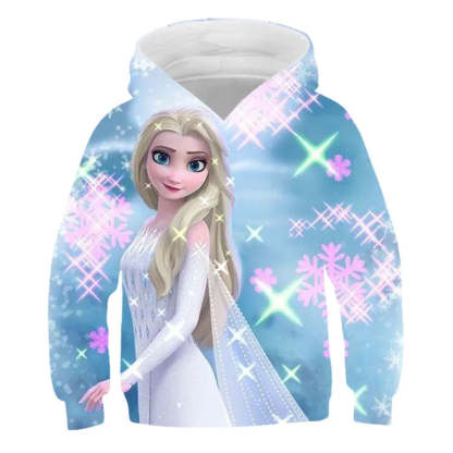 Autumn Frozen Anna And Elsa Casual Hoodie-Cozy Stroller