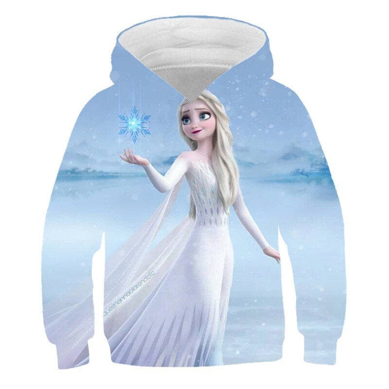 Autumn Frozen Anna And Elsa Casual Hoodie-Cozy Stroller