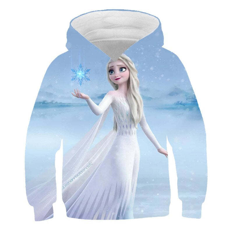 Autumn Frozen Anna And Elsa Casual Hoodie-Cozy Stroller