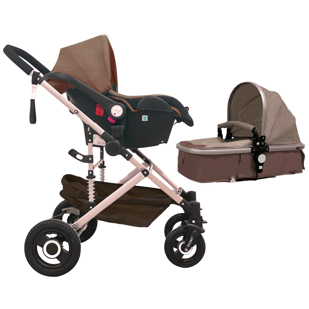 3-in-1 Stroller, Car Seat and Basinet-Cozy Stroller