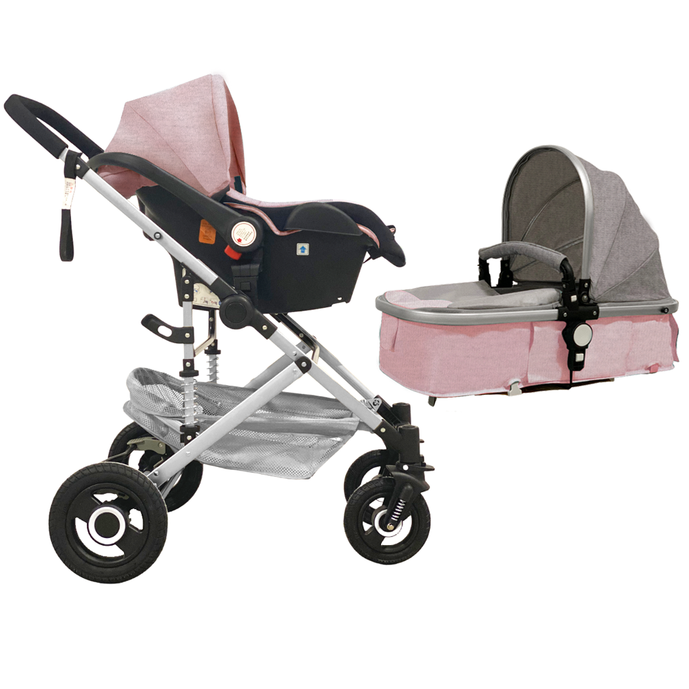 3-in-1 Stroller, Car Seat and Basinet-Cozy Stroller