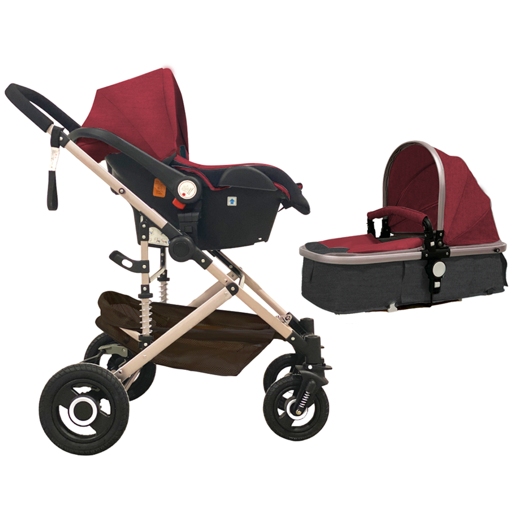 3-in-1 Stroller, Car Seat and Basinet-Cozy Stroller