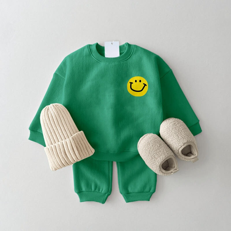 Baby Simple Smile Sweatsuit Set-Cozy Stroller
