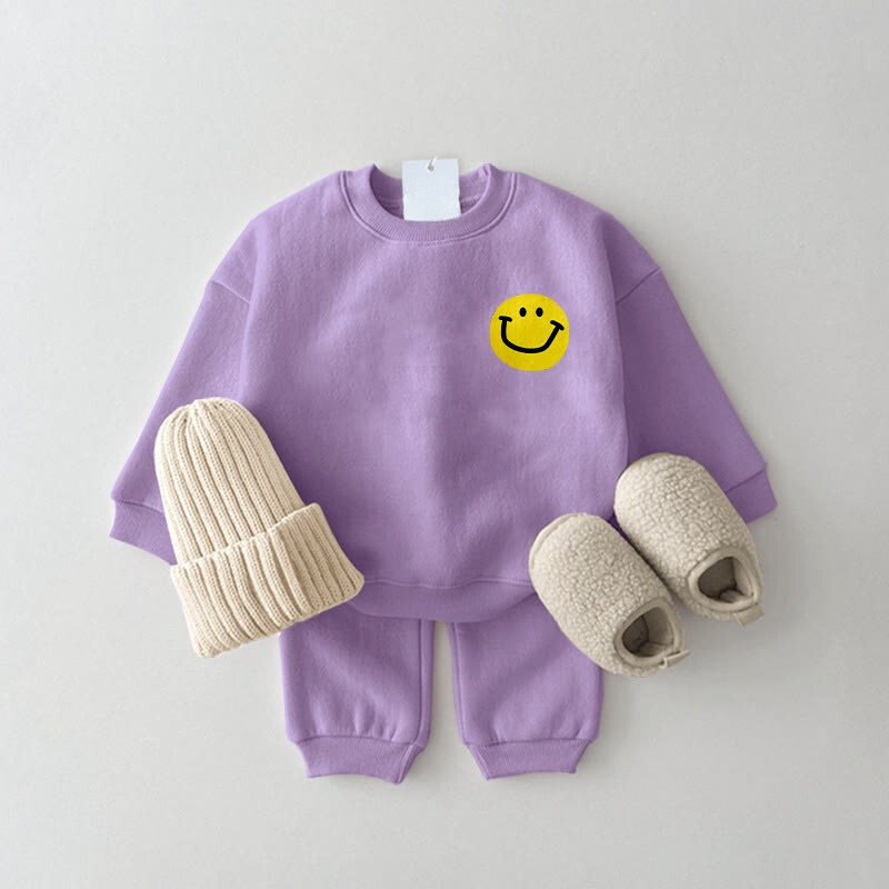Baby Simple Smile Sweatsuit Set-Cozy Stroller