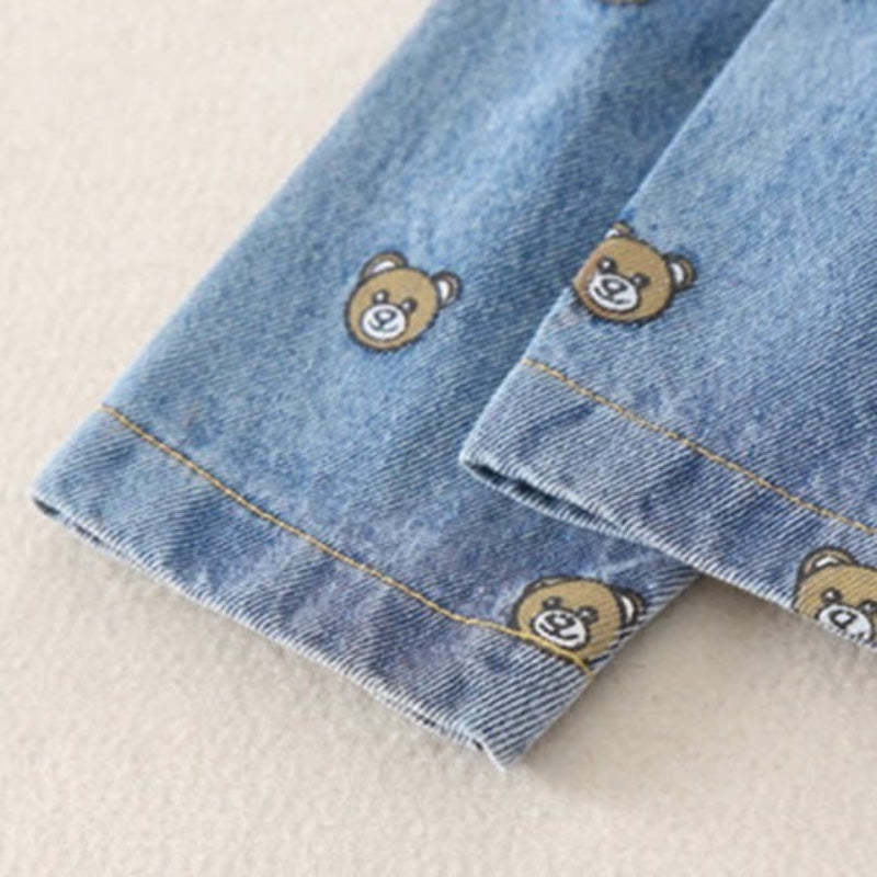Baby Bear Polo Denim Romper-Cozy Stroller