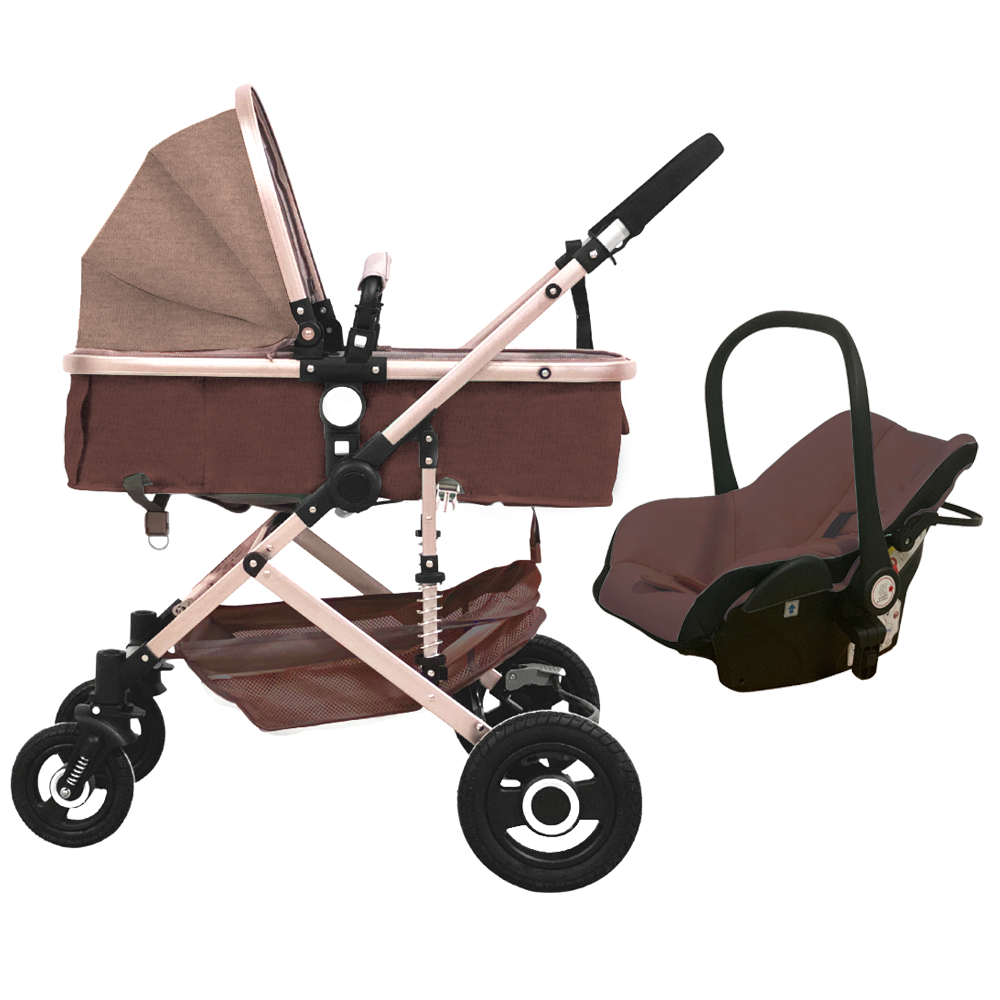 3-in-1 Stroller, Car Seat and Basinet-Cozy Stroller