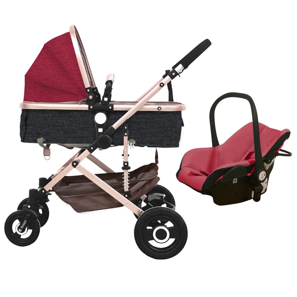 3-in-1 Stroller, Car Seat and Basinet-Cozy Stroller