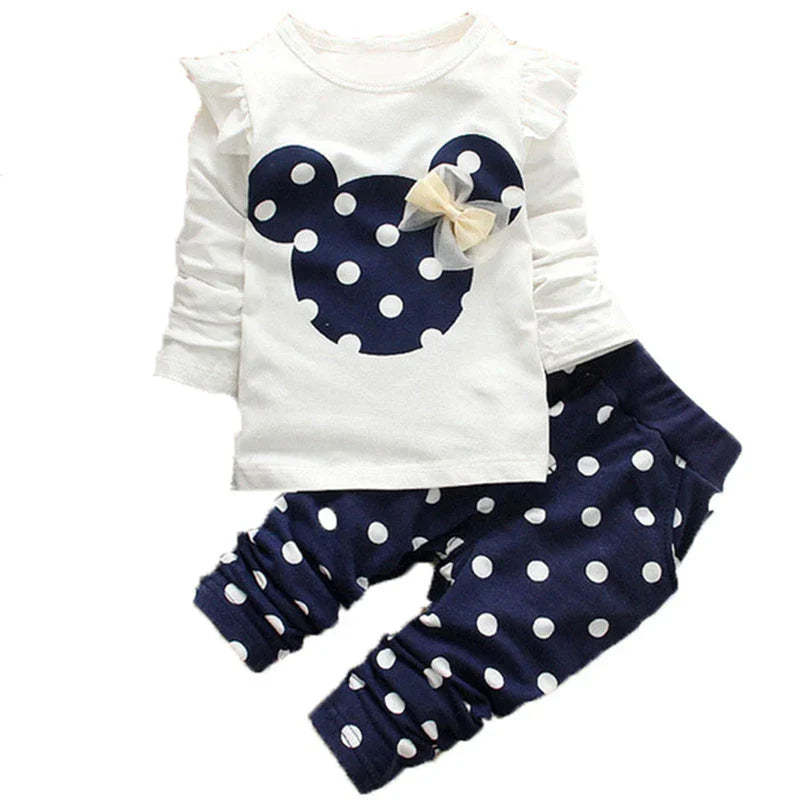 Polka Dot Delight Toddler Apparel Set-Cozy Stroller