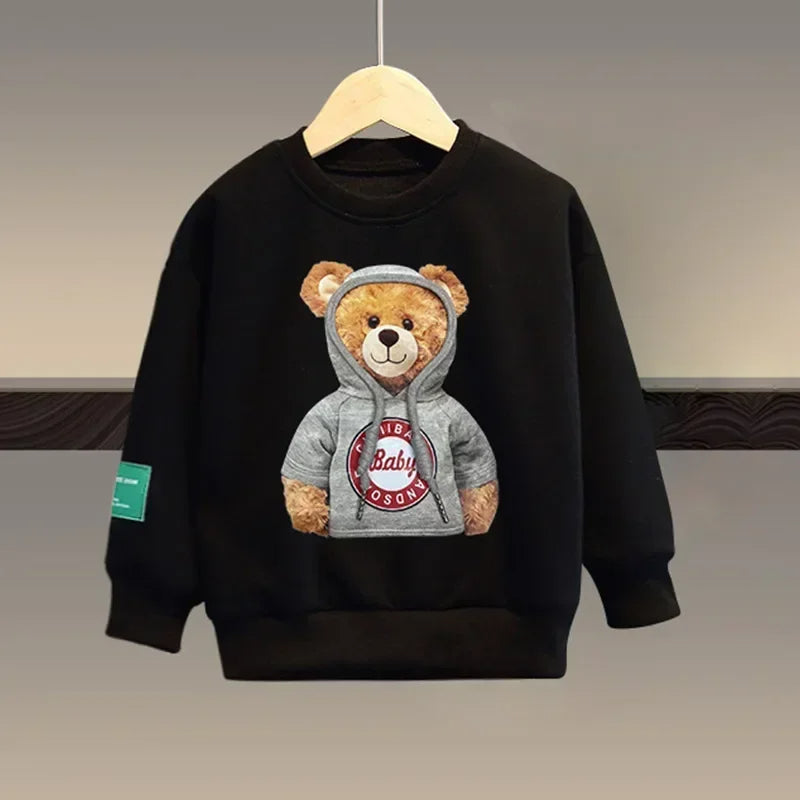 Bear Autumn Cartoon Sweatshirt-Cozy Stroller