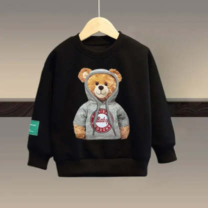Bear Autumn Cartoon Sweatshirt-Cozy Stroller