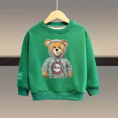 Bear Autumn Cartoon Sweatshirt-Cozy Stroller