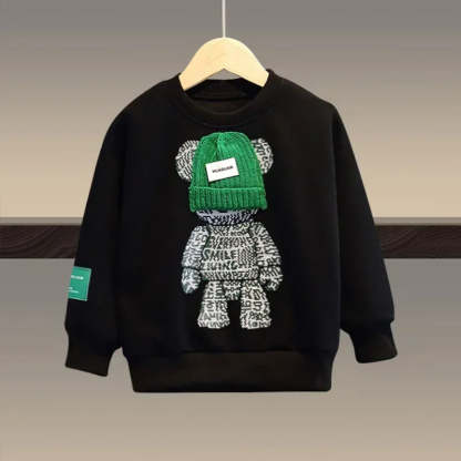 Bear Autumn Cartoon Sweatshirt-Cozy Stroller
