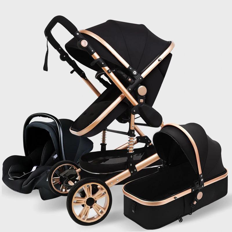 3-in-1 Comfy Baby Stroller & Travel System-Cozy Stroller