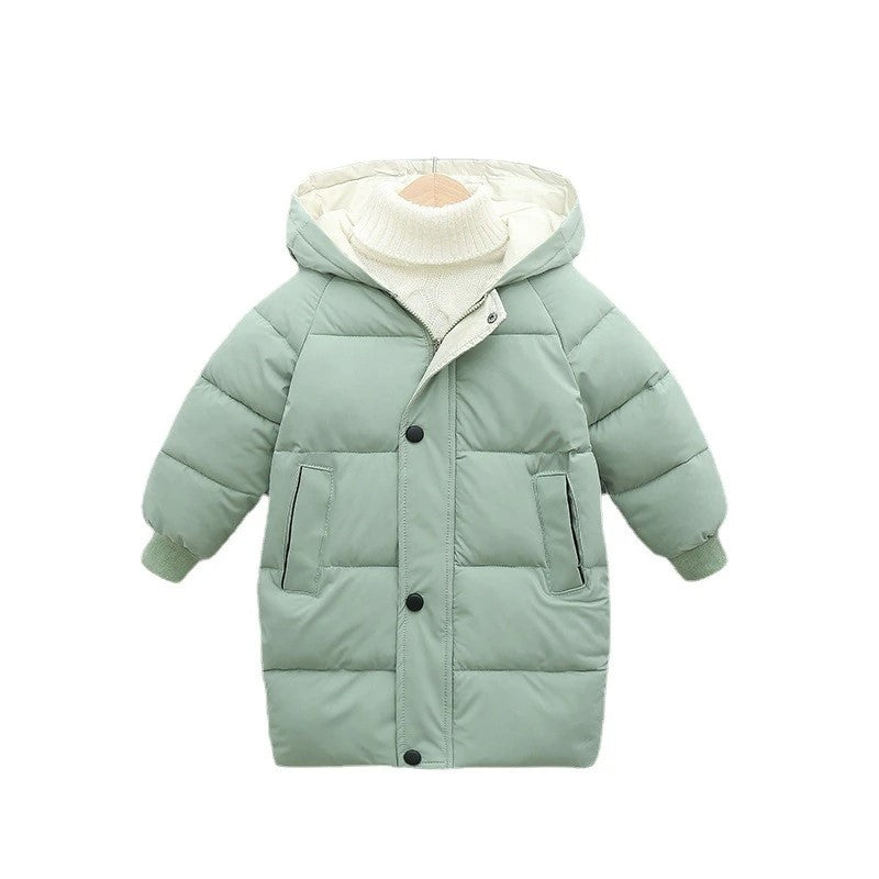 Classic Winter Puffer Jacket with Hood-Cozy Stroller
