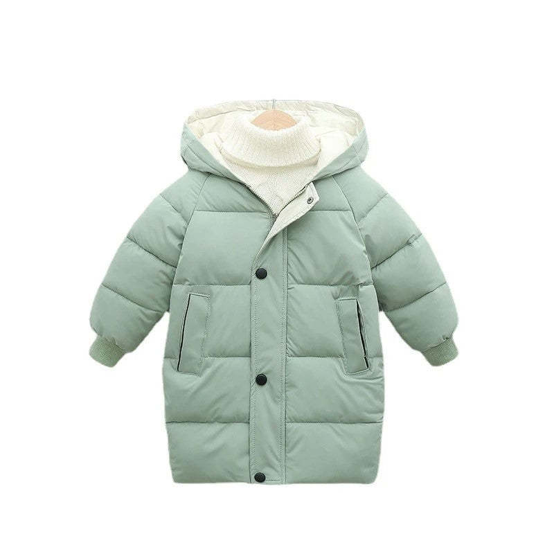 Classic Winter Puffer Jacket with Hood-Cozy Stroller