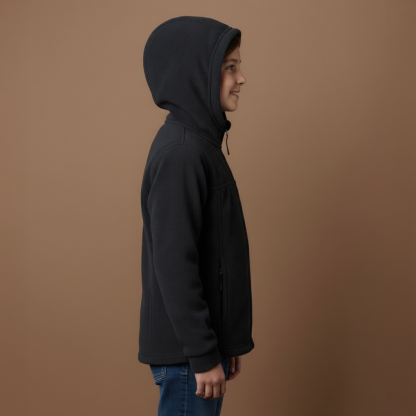 Boys Warm Fleece Hooded Jacket