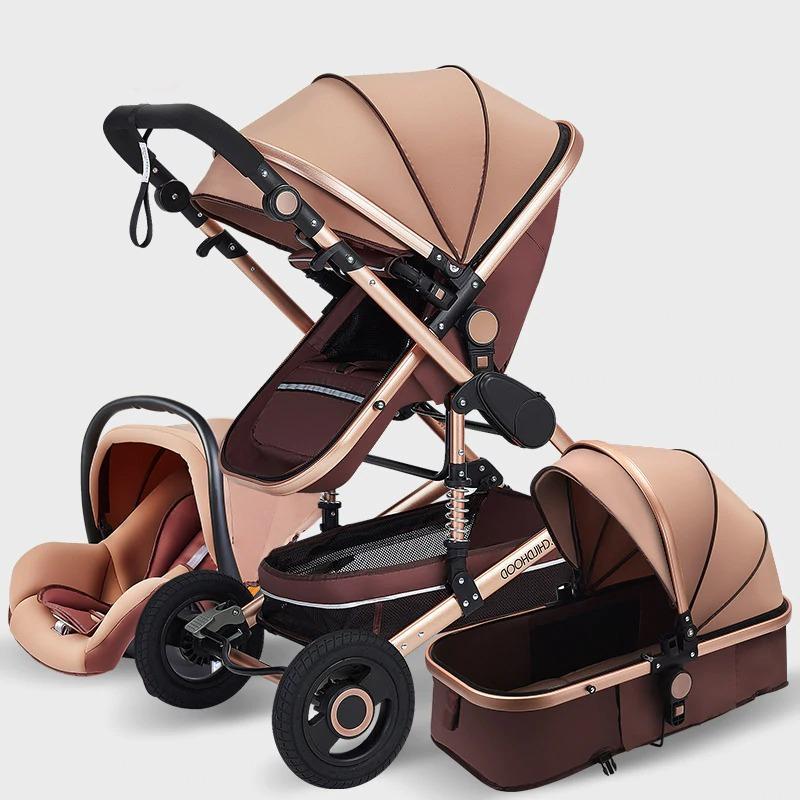 3-in-1 Comfy Baby Stroller & Travel System-Cozy Stroller