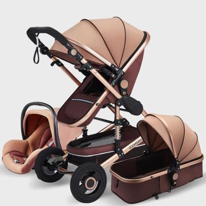 3-in-1 Comfy Baby Stroller & Travel System-Cozy Stroller
