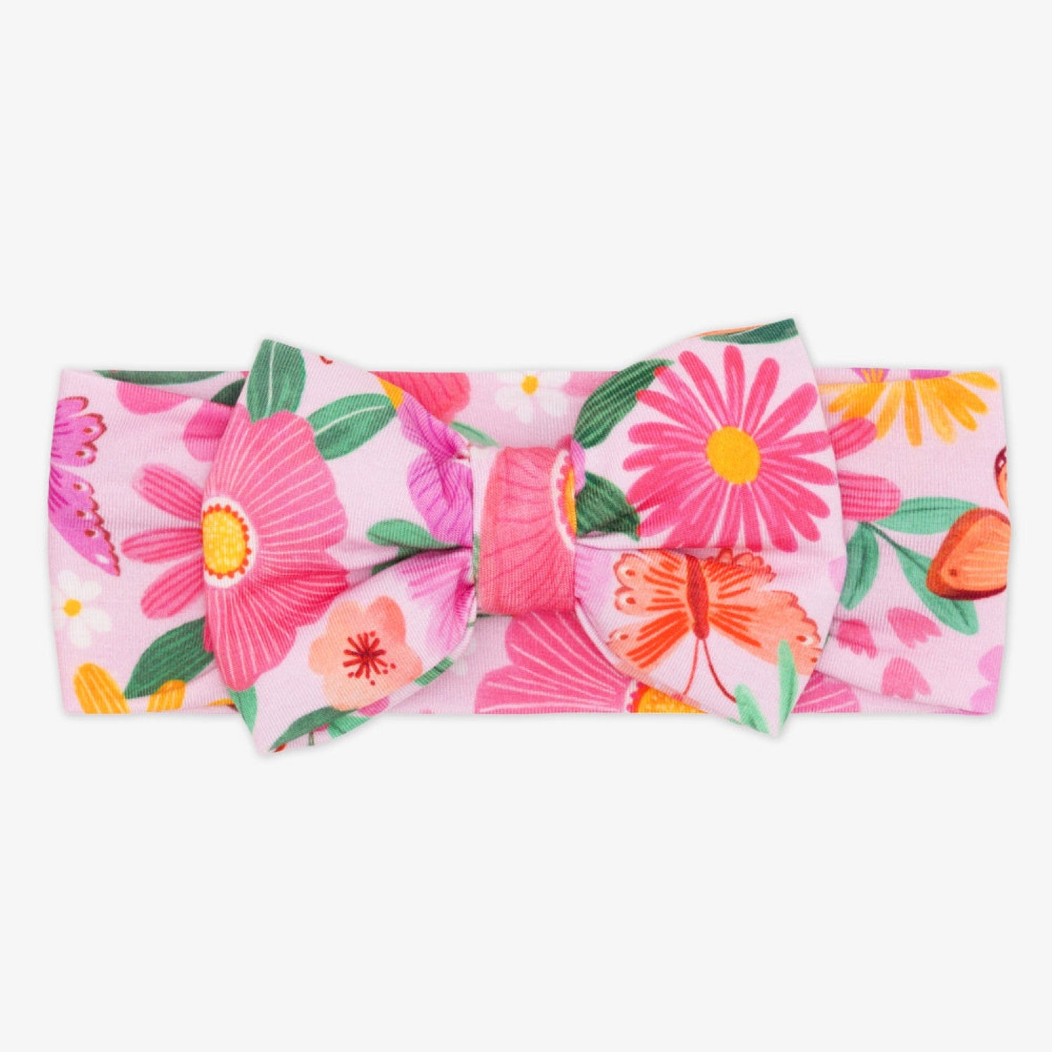 Butterfly Blooms Luxe Bow Headband-Cozy Stroller