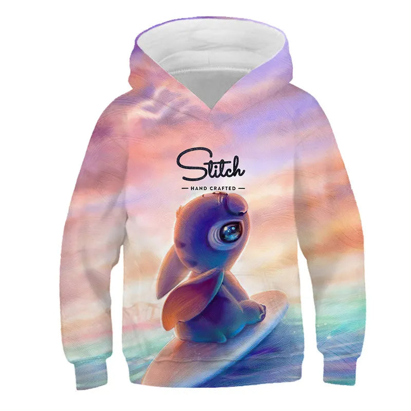 Cartoon Casual Hooded Sweatshirt-Cozy Stroller